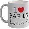 Bol - Mug - Mazagran 6x Mug I Love Paris 36cl - modeles assortis