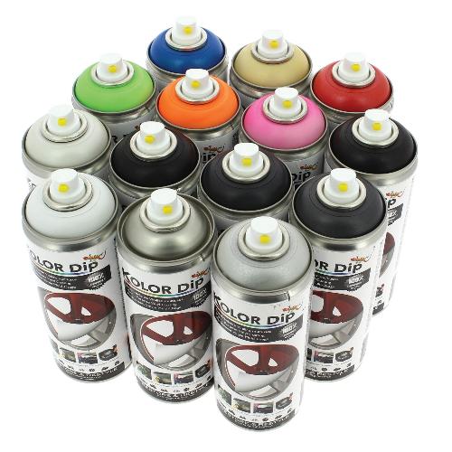 Peinture Auto Bombe peinture Dip finition rouge metallique - Spray 400ml - KolorDip