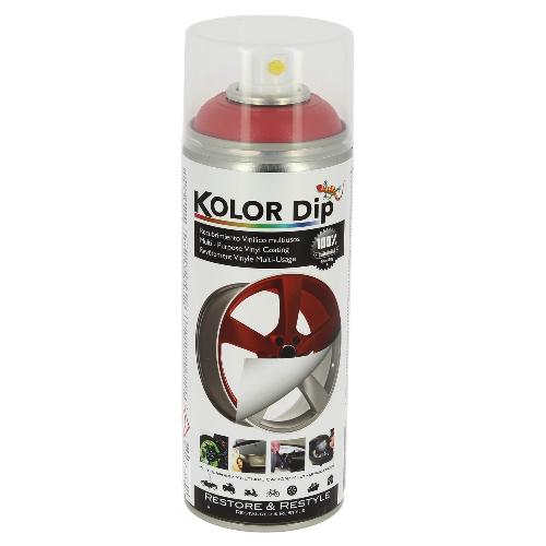 Peinture Auto Bombe peinture Dip finition rouge metallique - Spray 400ml - KolorDip