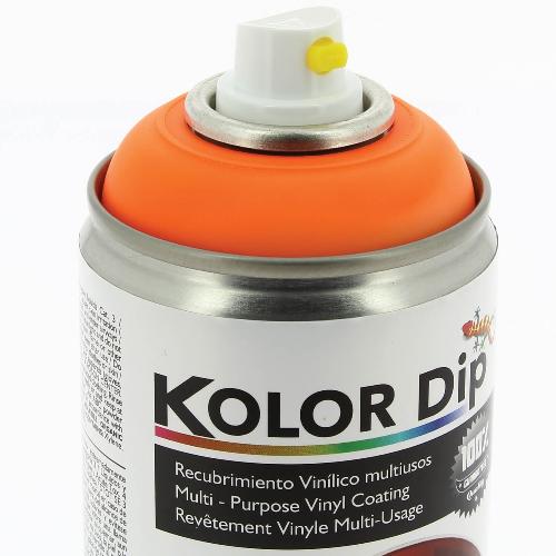 Peinture Auto Bombe peinture finition orange fluo - Spray 400ml - KolorDip