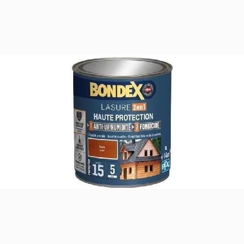 Peinture - Vernis - Traitement (lasure - Effets Decoratifs) BONDEX Lasure 2 en 1 Satin Haute Protection 5 ans - Teck