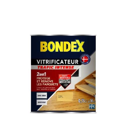 Traitement Sols  Bois (vitrificateur - Nettoyant - Decrassant) BONDEX Vitrificateur Satin pour Proteger et Rénover les Parquets et Escaliers - Chene