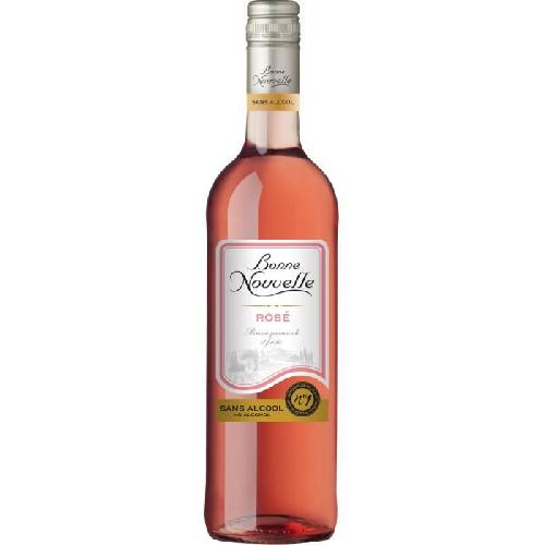 Aperitif A Base De Vin Bonne Nouvelle - Classique - Rose - Boisson a Base de Raisin - Sans Alcool