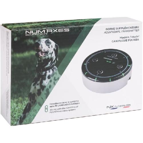 Anti-fugue - Cloture Borne anti-fugue 2 a 120 metres - NUM'AXES - CANIFUGUE FUG1034 - Noir