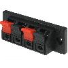 Borne - Bornier Bornier stereo compatible avec haut-parleur - 4 poles - 70x3.5mm