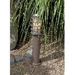 Lampadaire - Lampe De Jardin Borne d'extérieur LED H51cm Oskar - BRILLIANT - Marron Rouille - Design Contemporain