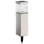 Balise - Borne Solaire Borne solaire en inox - Gris - GALIX - 1 LED - 25 Lumens - 8h d'eclairage