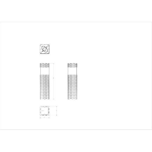 Decoration Lumineuse Borne solaire en résine tressé - GALIX - Energie solaire - 5 Lumens - H: 380mm / 282mm - Ø 72mm