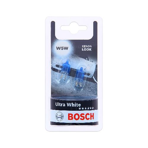 Ampoules Wedgebase - Veilleuses BOSCH 2 W5W Ultra White 5W