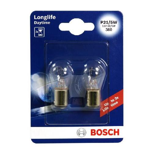 Ampoule - Eclairage Tableau De Bord BOSCH Ampoule Longlife Daytime 2 P21-5W 12V 21W 5W