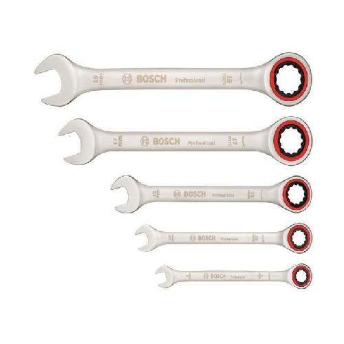 Cle Mixte Bosch Professional - Set de 5 cles mixtes a cliquet