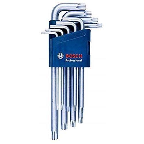 Cle Allen - Cle A 6 Pans - Cle Male Hexagonale Bosch Professional - Set de 9 cles males pour vis Torx