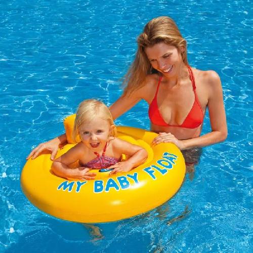 Bouee - Brassard - Flotteur - Gonflable De Securite Enfant Bouée gonflable pour bébé - INTEX - Jaune - A partir de 6 mois - Mixte - 70 cm