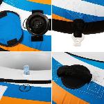 Bouee Tractable Bouée tractée SURPASS - 1 personne - Diametre ø125cm - Charge max 77kg - Nylon. PVC - Bleu. orange