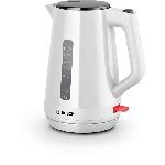 Bouilloire Electrique Bouilloire - BOSCH -  TWK1M121 MyMoment - Blanche - capacité 1.7L - base 360° - rangement du cordon -3 sécurités automatiques