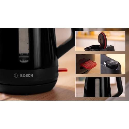 Bouilloire Electrique Bouilloire - BOSCH - TWK1M123 MyMoment - Noire - capacité 1.7L - base 360° - filtre anti-calcaire