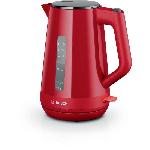 Bouilloire Electrique Bouilloire - BOSCH - TWK1M124 MyMoment - Rouge - capacité 1.7L - base 360° - filtre anti-calcaire