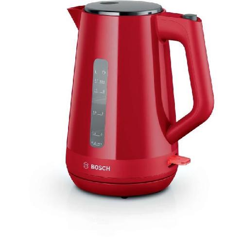 Bouilloire Electrique Bouilloire - BOSCH - TWK1M124 MyMoment - Rouge - capacité 1.7L - base 360° - filtre anti-calcaire