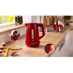 Bouilloire Electrique Bouilloire - BOSCH - TWK1M124 MyMoment - Rouge - capacité 1.7L - base 360° - filtre anti-calcaire