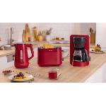 Bouilloire Electrique Bouilloire - BOSCH - TWK1M124 MyMoment - Rouge - capacité 1.7L - base 360° - filtre anti-calcaire