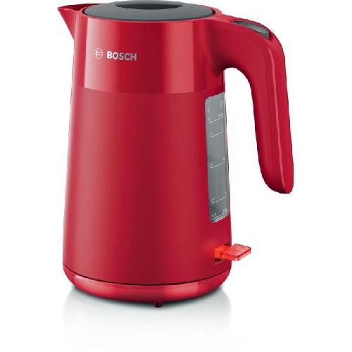 Bouilloire Electrique Bouilloire - BOSCH - TWK2M164 MyMoment - Rouge Mate - indicateur de tasses - niveau d'eau visible