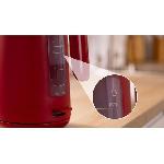 Bouilloire Electrique Bouilloire - BOSCH - TWK2M164 MyMoment - Rouge Mate - indicateur de tasses - niveau d'eau visible