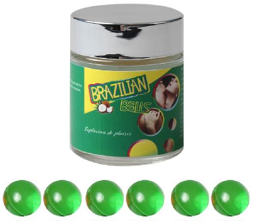 Boules Bresiliennes aromatisees Menthe X6