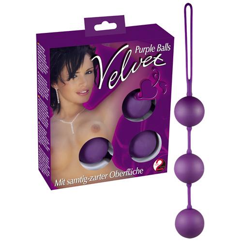 Boules de Geisha Boules de Geisha 3 boules violettes - Velvet Balls Purple