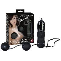 Boules de Geisha Duo de boules de geisha Vibrating Black Balls