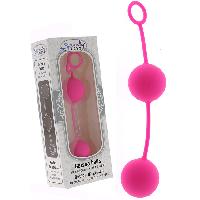 Boules de Geisha en silicone rose D3.8cm