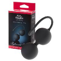 Boules de Geisha Jiggle Balls silicone gris - 17cm D3.4cm