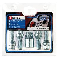 Boulon De Roue - Ecrou De Roue - Goujon De Roue 4 Vis 12x150 Antivol de Roues - L2 26mm - Cle 17 et 19