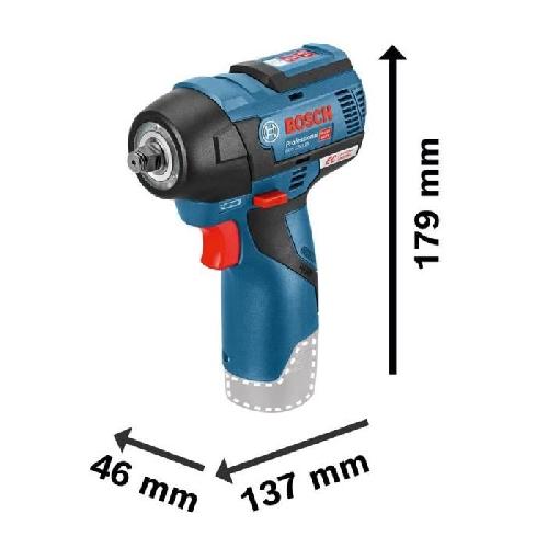 Perceuse Boulonneuse Bosch Professional GDS 12V-115 + 2 batteries 3.0Ah + L-BOXX - 06019E0103