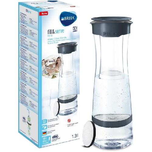 Carafe Filtrante Bouteille et carafe filtrante Brita Bouteille filtrante gris foncé - 1 filtre MicroDisc inclus