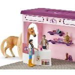 Figurine Miniature - Personnage Miniature Boutique Éphémere Sofia's Beauties - Écurie Schleich Malette de coiffage avec Accessoires de Pansage et Figurines Chevaux - Set de