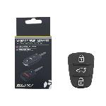 Boitier - Coque De Cle - Telecommande Boutons Caoutchouc Adaptables Pour Cle Kia- Hyundai 3 Boutons