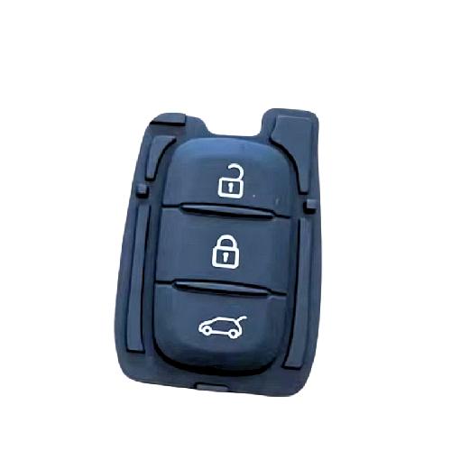 Boitier - Coque De Cle - Telecommande Boutons Caoutchouc Adaptables Pour Dacia- Renault 3 Boutons Cle Droite