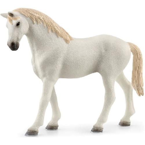 Figurine Miniature - Personnage Miniature Box avec étalon Pur Sang anglais. Extension pour écurie schleich pour enfant. Schleich 42569 HORSE CLUB. des 5 ans