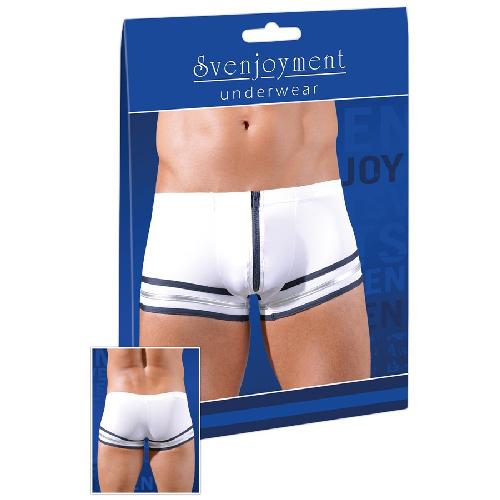 Boxer Marin Blanc Avec Fermeture eclair - XXL