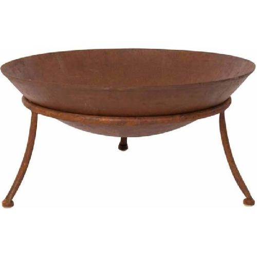 Brasero - Accessoire Brasero RED FIRE Tulsa - O 47 cm - Foyer en Acier Rouille