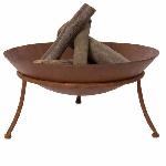 Brasero - Accessoire Brasero RED FIRE Tulsa - O 47 cm - Foyer en Acier Rouille