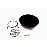 Brasero - Accessoire Brasero REDFIRE - Garland en acier noir 45.5cm - Bois - Grille et tisonnier inclus