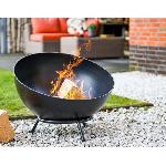 Brasero - Accessoire Brasero REDFIRE - Garland en acier noir 45.5cm - Bois - Grille et tisonnier inclus