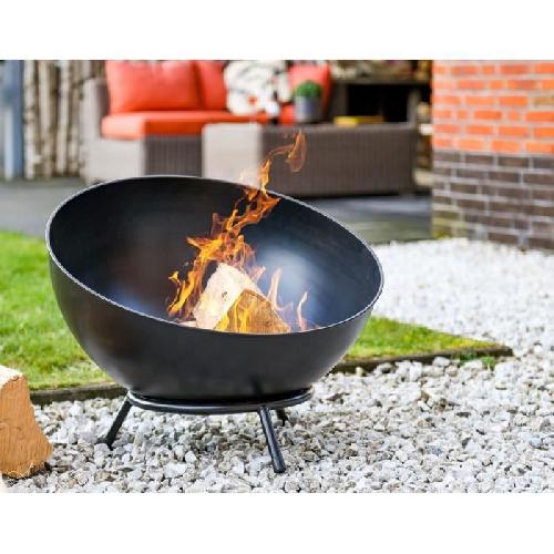 Brasero - Accessoire Brasero REDFIRE - Garland en acier noir 45.5cm - Bois - Grille et tisonnier inclus