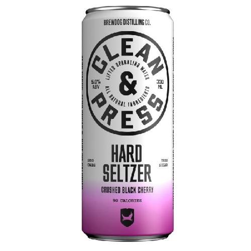 Brewdog Clean Press Black Cherry - Hard Seltzer 5o - Canette de 33 cl