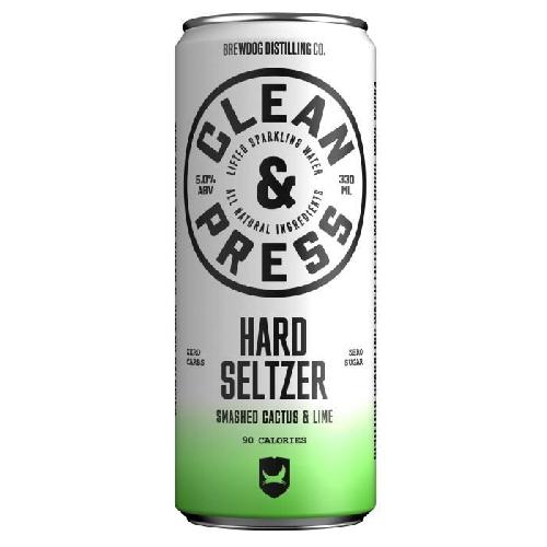 Brewdog Clean Press Cactus Lime - Hard Seltzer 5o - Canette de 33 cl