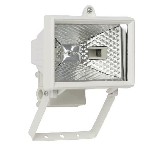 Projecteur Exterieur BRILLIANT - TANKO Applique exterieure - coloris blanc - metal-verre R7s 1x150W