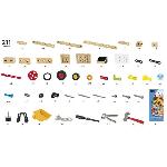 Jeu D'assemblage - Jeu De Construction - Jeu De Manipulation BRIO Builder - 34588 - Coffret Activite Builder - 211 pieces - Jeu de construction STEM - Sans pile - Creations libres ou guidees