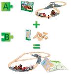 Circuit Miniature BRIO Coffret de Demarrage - 12 Rails - Pack B-7312350360998-A partir de 3 ans