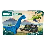 Brio Train a Piles Dinosaure - Train electrique - Dinosaure Inclus - pour circuit de train en bois - Des 3 Ans - Brio World - 36096